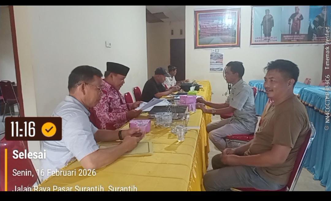 Koordinasi Bapak Camat Kecamatan Sutera dengan Ketua KAN, Beberapa Niniak Mamak Beserta Wali Nagari 