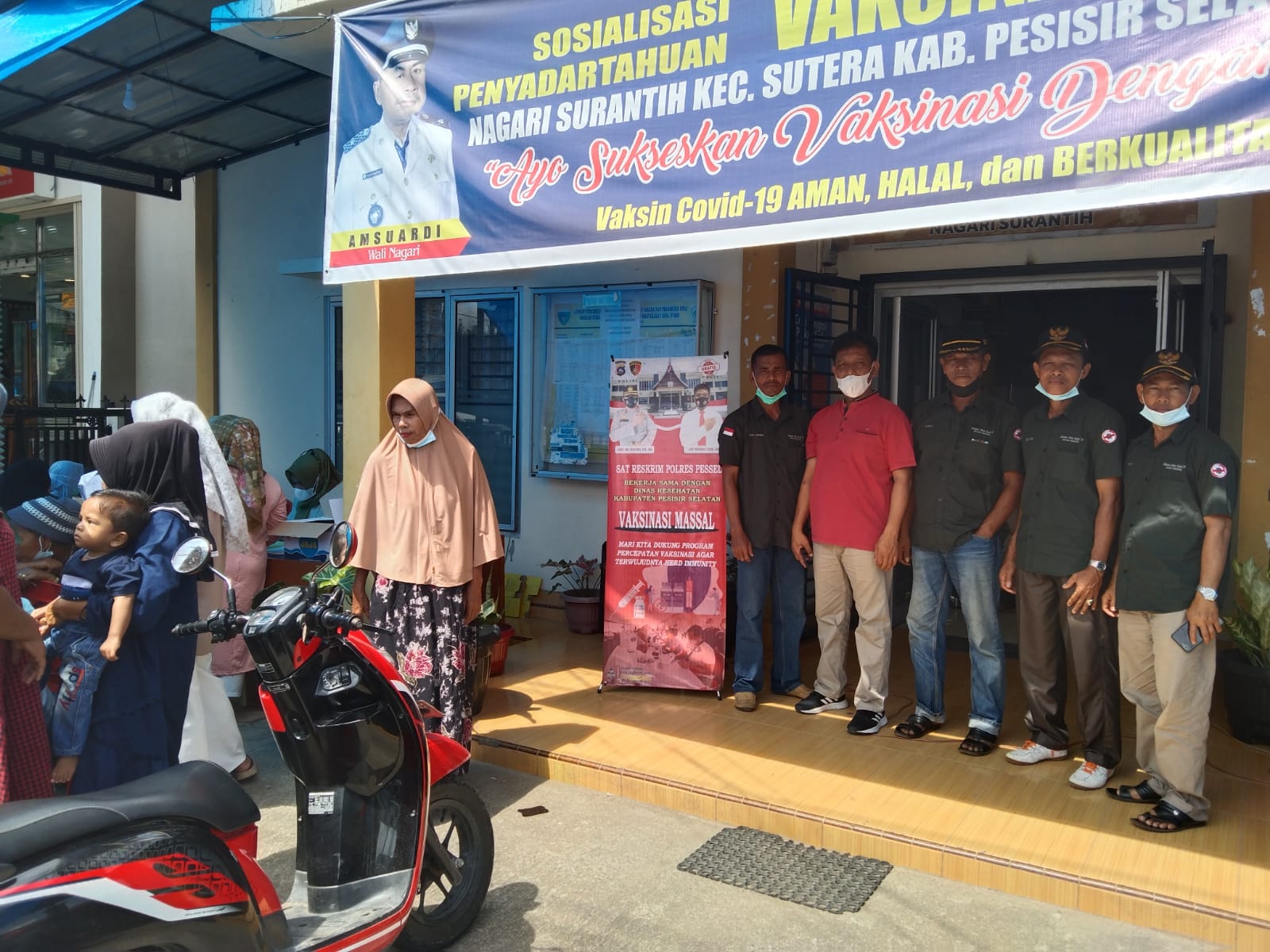 MONITORING PELAKSANAAN VAKSINASI DI NAGARI SURANTIH