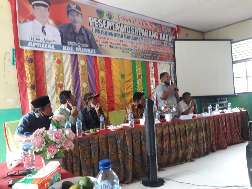 Musrenbang Nagari Rawang Gunung Malelo Surantih Kecamatan Sutera