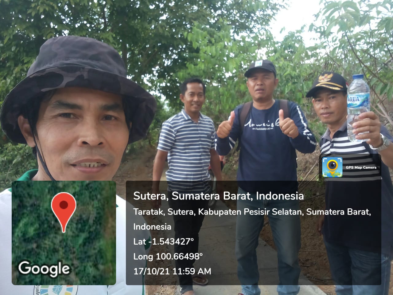 Peninjauan Lapangan Kegiatan Jalan Usaha Tani Embung Lubuak Mato Kuciang Nagari Rawang Gunung Malelo