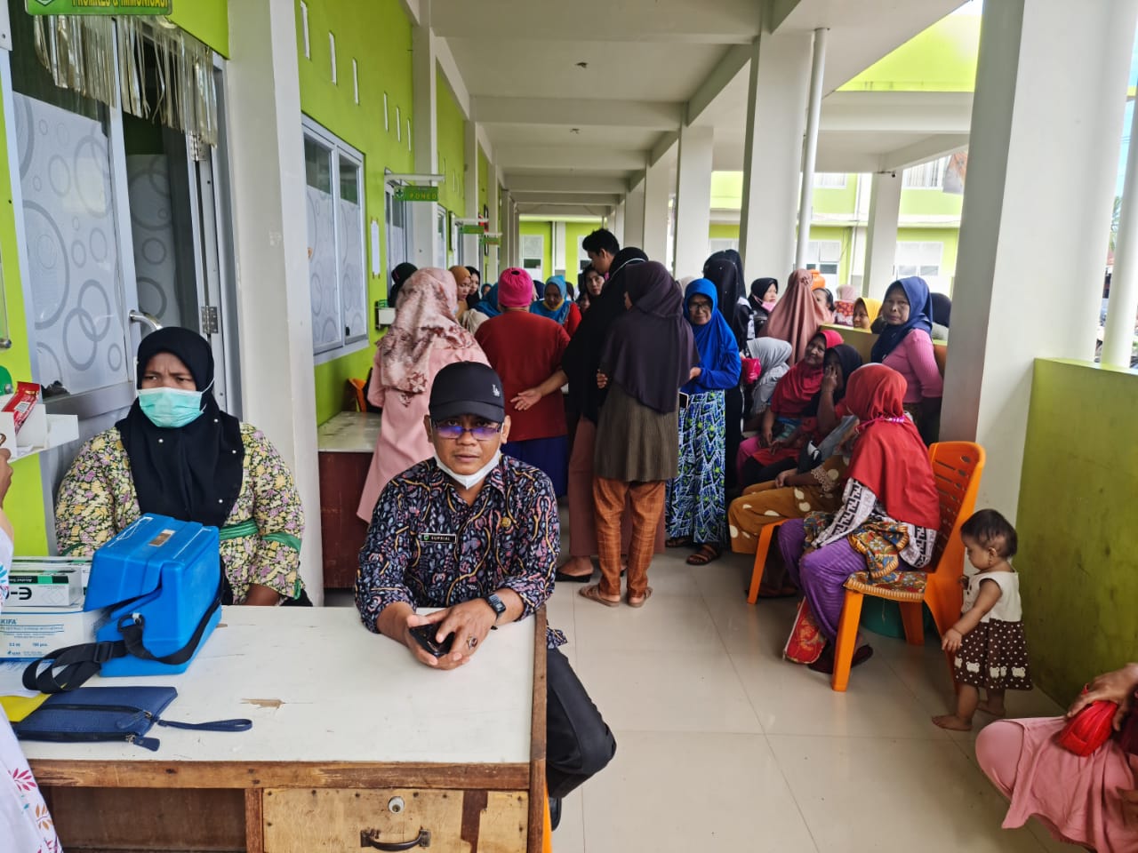 Monitoring Pelaksanaan Vaksinasi Covid 19 di Puskesmas Surantih