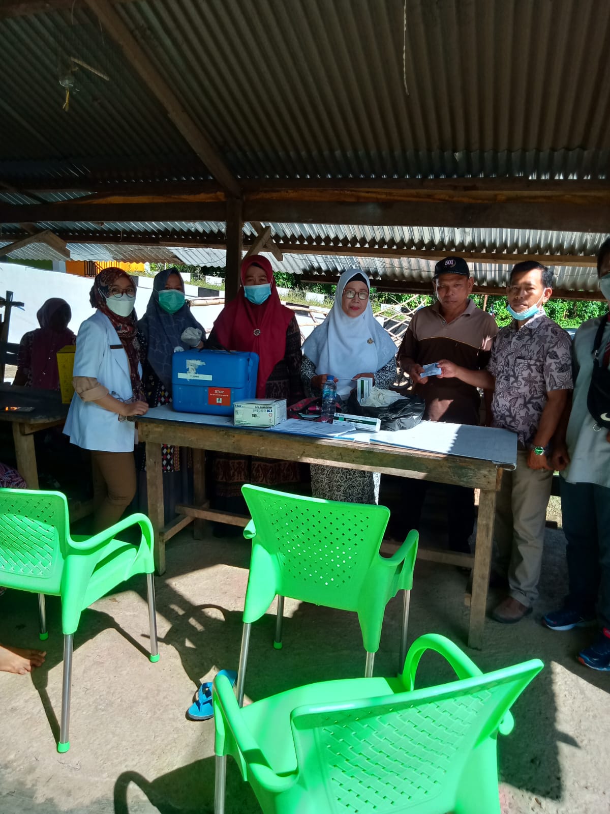 Acara Vaksinasi di Puskesmas Kayu Gadang Surantih